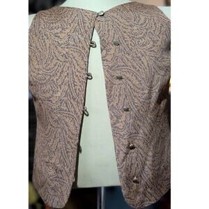 SOLD Vintage Paisley Button-Up Top or Vest